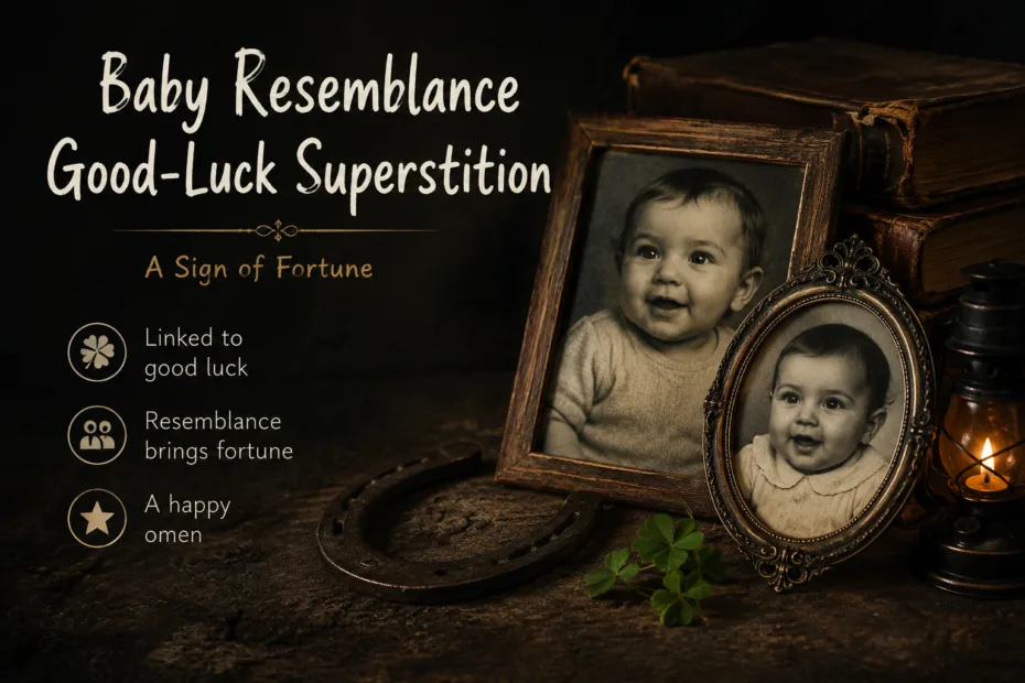 Baby resembling father is considered a sign of good luck in superstitions.